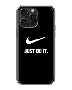 Чехол для iPhone 16 Pro Max с картинкой «Классический принт Nike»