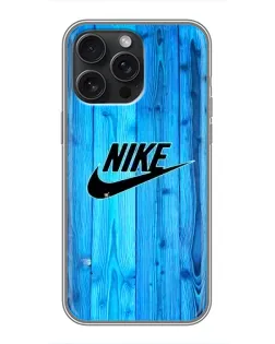 Чехол для iPhone 16 Pro Max с картинкой «Голубое дерево Nike»