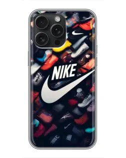 Чехол для iPhone 16 Pro Max с картинкой «Коллекция кроссовок Nike»