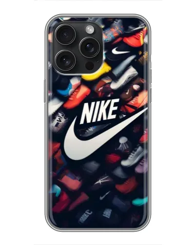 Чехол для iPhone 16 Pro Max с картинкой «Коллекция кроссовок Nike»