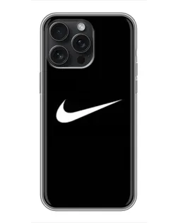Чехол для iPhone 16 Pro Max с картинкой «Минималистический Найк» Чехол для iPhone 16 Pro Max с картинкой «Минималистический Найк»