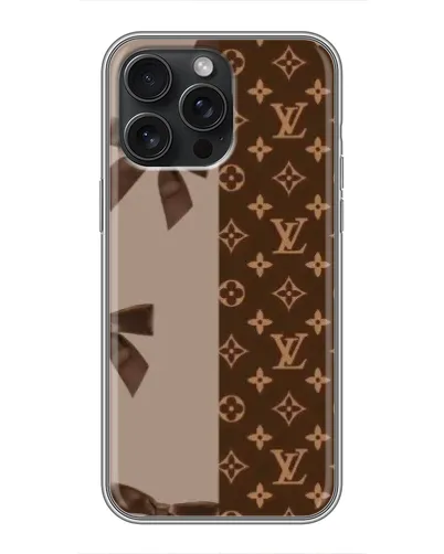 Чехол для iPhone 16 Pro Max с картинкой «Louis Vuitton — банты»