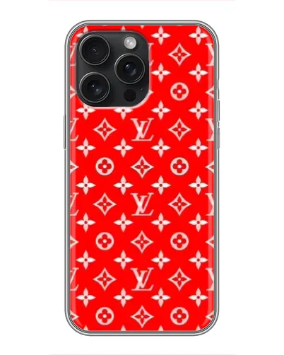Чехол для iPhone 16 Pro Max с картинкой «Яркий паттерн LV»