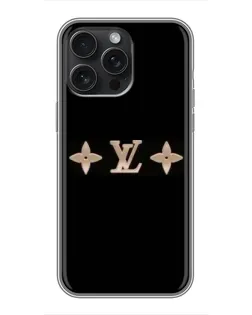 Чехол для iPhone 16 Pro Max с картинкой «Louis Vuitton — минимализм»