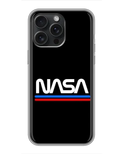 Чехол для iPhone 16 Pro Max с картинкой «NASA — классика Red Blue»