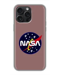 Чехол для iPhone 16 Pro Max с картинкой «NASA — ретро космос»