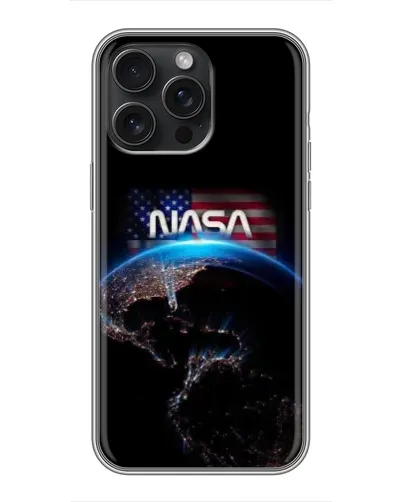 Чехол для iPhone 16 Pro Max с картинкой «Земля из космоса NASA»