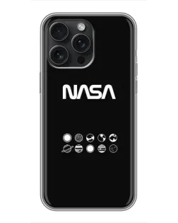 Чехол для iPhone 16 Pro Max с картинкой «NASA — технический принт»