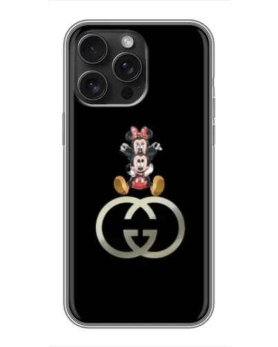 Чехол для iPhone 16 Pro Max с картинкой «Минни Маус на лого» Чехол для iPhone 16 Pro Max с картинкой «Минни Маус на лого»
