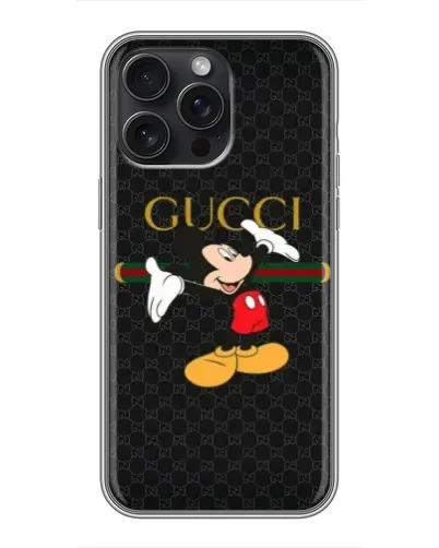 Чехол для iPhone 16 Pro Max с картинкой «Микки Маус Gucci» Чехол для iPhone 16 Pro Max с картинкой «Микки Маус Gucci»