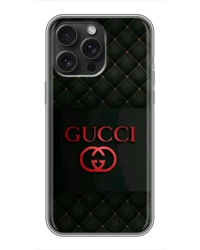 Чехол для iPhone 16 Pro Max с картинкой «Gucci — стеганый черный» Чехол для iPhone 16 Pro Max с картинкой «Gucci — стеганый черный»
