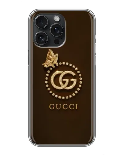 Чехол для iPhone 16 Pro Max с картинкой «Gucci — золотая бабочка» Чехол для iPhone 16 Pro Max с картинкой «Gucci — золотая бабочка»