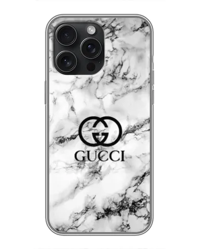 Чехол для iPhone 16 Pro Max с картинкой «Gucci — мраморный шик» Чехол для iPhone 16 Pro Max с картинкой «Gucci — мраморный шик»