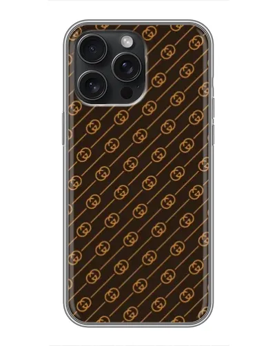 Чехол для iPhone 16 Pro Max с картинкой «Gucci — золотые диагонали» Чехол для iPhone 16 Pro Max с картинкой «Gucci — золотые диагонали»