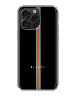Чохол для iPhone 16 Pro Max з картинкою «Gucci — строга лінія»
