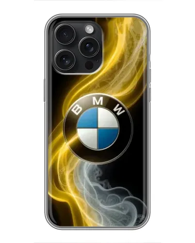 Чехол для iPhone 16 Pro Max с картинкой «Золотистый дым BMW» Чехол для iPhone 16 Pro Max с картинкой «Золотистый дым BMW»