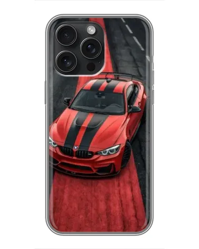 Чехол для iPhone 16 Pro Max с картинкой «BMW на красной дорожке» Чехол для iPhone 16 Pro Max с картинкой «BMW на красной дорожке»