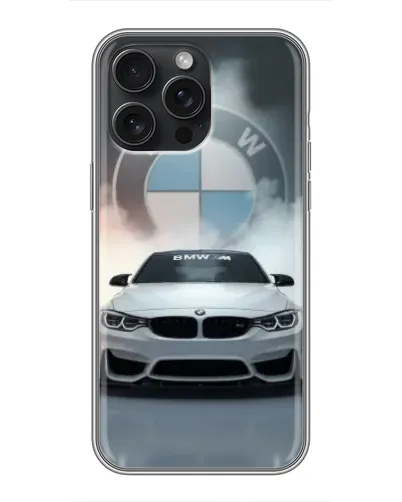 Чехол для iPhone 16 Pro Max с картинкой «BMW в белом дыму» Чехол для iPhone 16 Pro Max с картинкой «BMW в белом дыму»