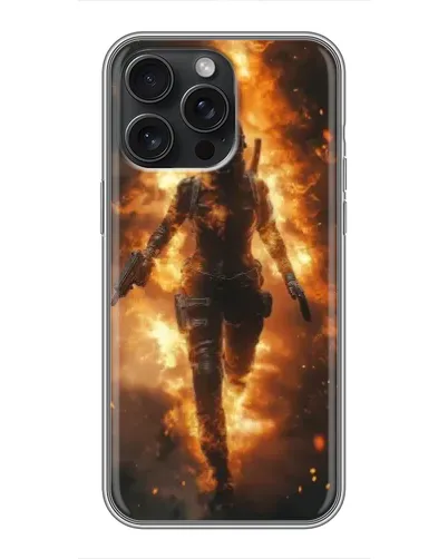 Чехол для iPhone 16 Pro Max с картинкой «BMW — скорость в дожде»