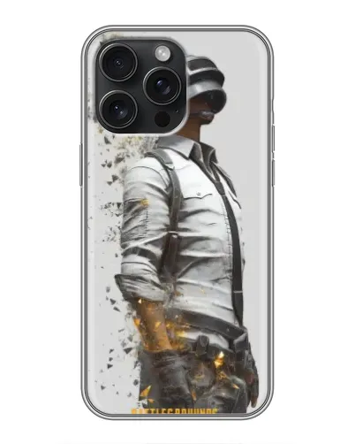 Чехол для iPhone 16 Pro Max с картинкой «PUBG — боец в пыли»