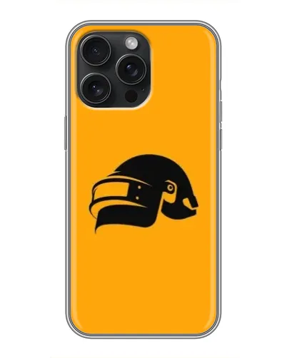Чехол для iPhone 16 Pro Max с картинкой «PUBG — золотой шлем»