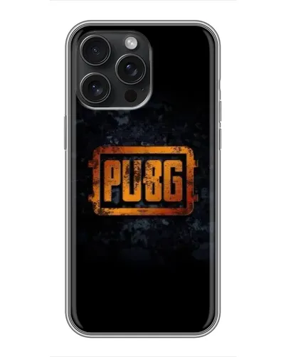 Чехол для iPhone 16 Pro Max с картинкой «PUBG — золотой логотип»