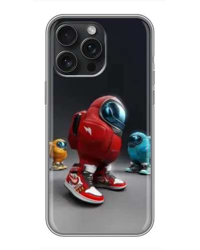 Чехол для iPhone 16 Pro Max с картинкой «Among Us — 3D стиль»