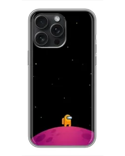 Чехол для iPhone 16 Pro Max с картинкой «Одинокий герой на планете»