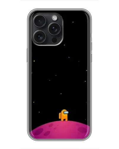 Чехол для iPhone 16 Pro Max с картинкой «Одинокий герой на планете»