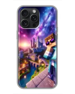 Чохол для iPhone 16 Pro Max з картинкою «Стів та космос» Чохол для iPhone 16 Pro Max з картинкою «Стів та космос»