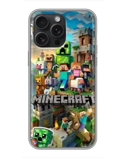 Чохол для iPhone 16 Pro Max з картинкою «Замок Minecraft» Чохол для iPhone 16 Pro Max з картинкою «Замок Minecraft»
