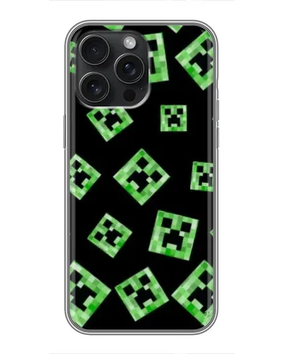 Чохол для iPhone 16 Pro Max з картинкою «Паттерн з кріперами» Чохол для iPhone 16 Pro Max з картинкою «Паттерн з кріперами»