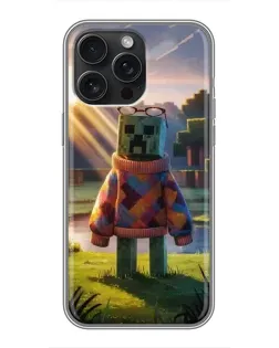 Чохол для iPhone 16 Pro Max з картинкою «Кріпер у светрі»