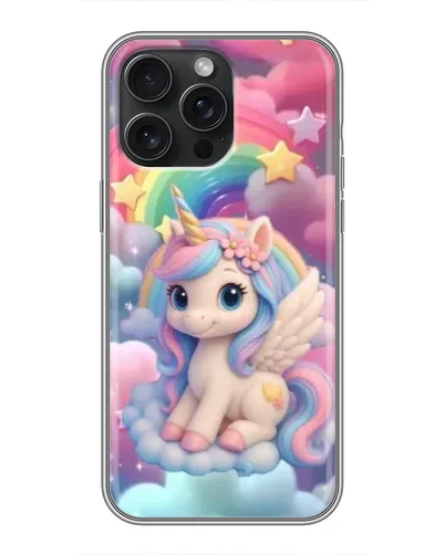 Чехол для iPhone 16 Pro Max с картинкой «Маленький единорог»