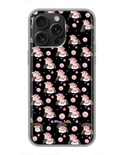 Чехол для iPhone 16 Pro Max с картинкой «Magic Unicorn паттерн»