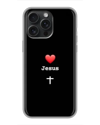Чохол для iPhone 16 Pro Max з картинкою «Серце - Jesus» Чохол для iPhone 16 Pro Max з картинкою «Серце - Jesus»