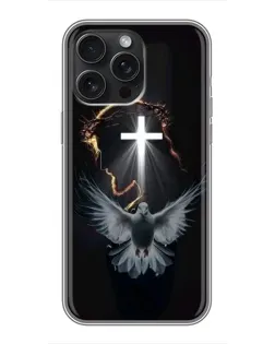 Чохол для iPhone 16 Pro Max з картинкою «Голуб та Світло»