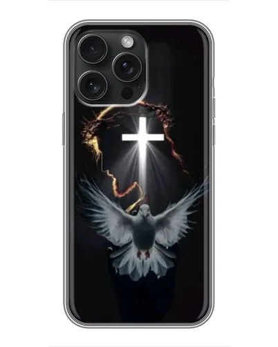 Чохол для iPhone 16 Pro Max з картинкою «Голуб та Світло» Чохол для iPhone 16 Pro Max з картинкою «Голуб та Світло»