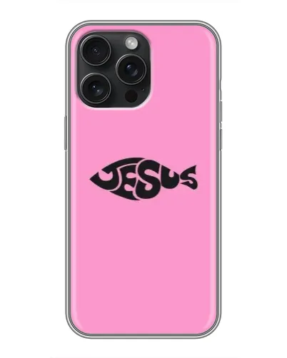 Чохол для iPhone 16 Pro Max з картинкою «Рожевий символ Jesus» Чохол для iPhone 16 Pro Max з картинкою «Рожевий символ Jesus»