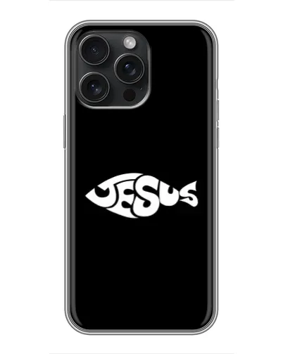 Чехол для iPhone 16 Pro Max с картинкой «Рыба Jesus» Чехол для iPhone 16 Pro Max с картинкой «Рыба Jesus»