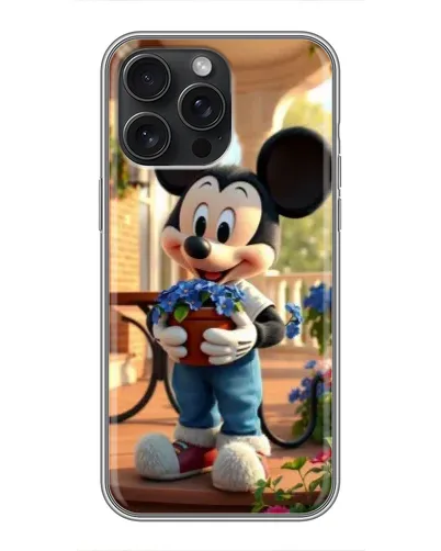 Чехол для iPhone 16 Pro Max с картинкой «Микки садовод»