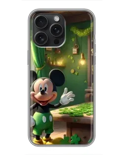 Чехол для iPhone 16 Pro Max с картинкой «Микки в мастерской»