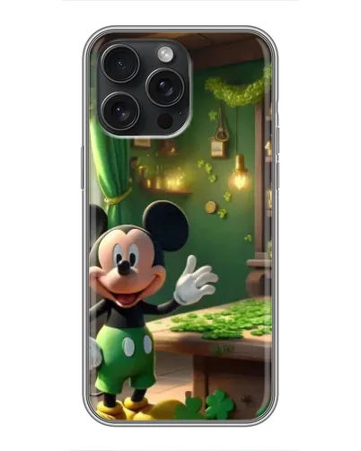 Чехол для iPhone 16 Pro Max с картинкой «Микки в мастерской»