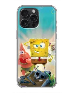 Чехол для iPhone 16 Pro Max с картинкой «Спанч Боб победитель» Чехол для iPhone 16 Pro Max с картинкой «Спанч Боб победитель»