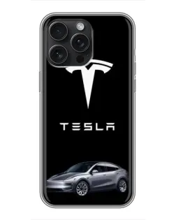 Чехол для iPhone 16 Pro Max с картинкой «Tesla Model Y»