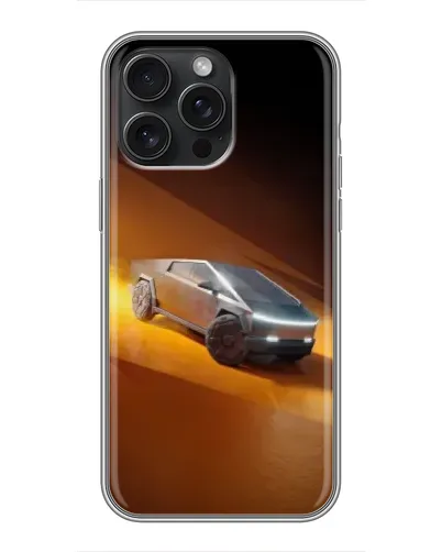 Чехол для iPhone 16 Pro Max с картинкой «Cybertruck в пустыне»