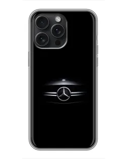 Чехол для iPhone 16 Pro Max с картинкой «Mercedes — абстрактные линии»