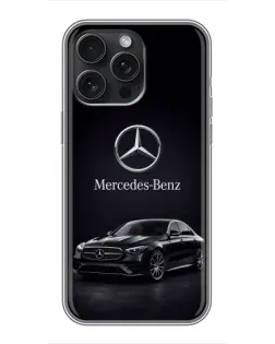Чехол для iPhone 16 Pro Max с картинкой «Mercedes — решетка радиатора»