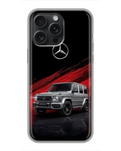 Чехол для iPhone 16 Pro Max с картинкой «Mercedes G-Class красный»