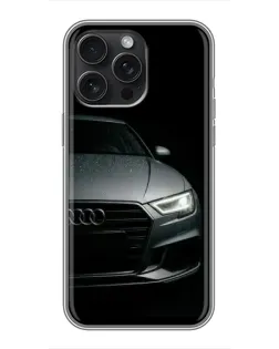Чехол для iPhone 16 Pro Max с картинкой «Audi — детализация кузова»